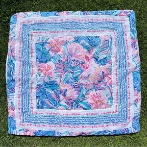 Lilly Pulitzer x Pottery Barn Teen Slathouse Soirée Euro Sham Set Tropical Flora